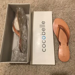 Cocobelle Leather sandals NEW IN BOX